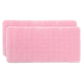 Kuber Industries Bath Mat | PVC Bathroom Mat | Shower Bath Mat | Floor Tub Mat | Bathroom Mud Mat | Anti-Skid Shower Bathroom Mat | L-YSD-B |Pack of 2| Pink
